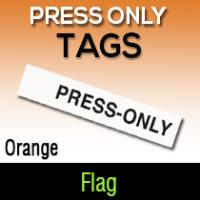 Press Only Orange Flag Tag